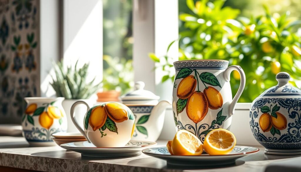 Cerámica italiana con limones