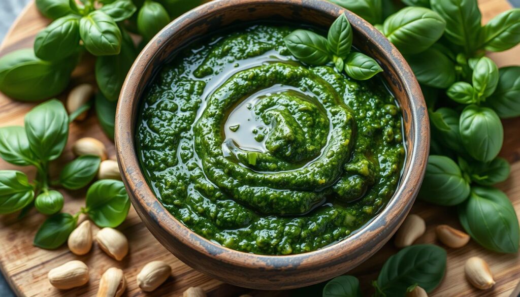Pesto con albahaca fresca