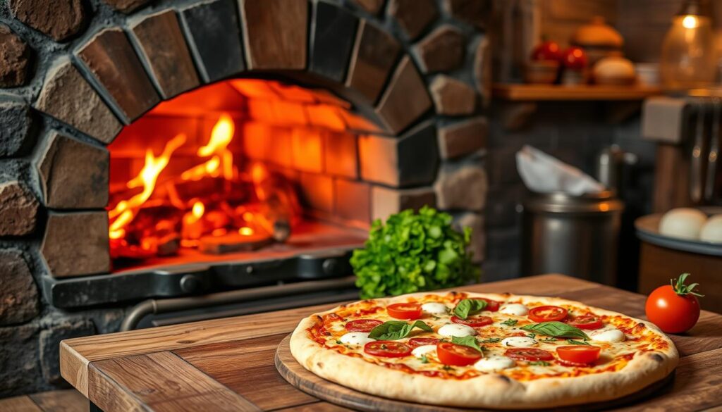 disfrutar pizza al horno