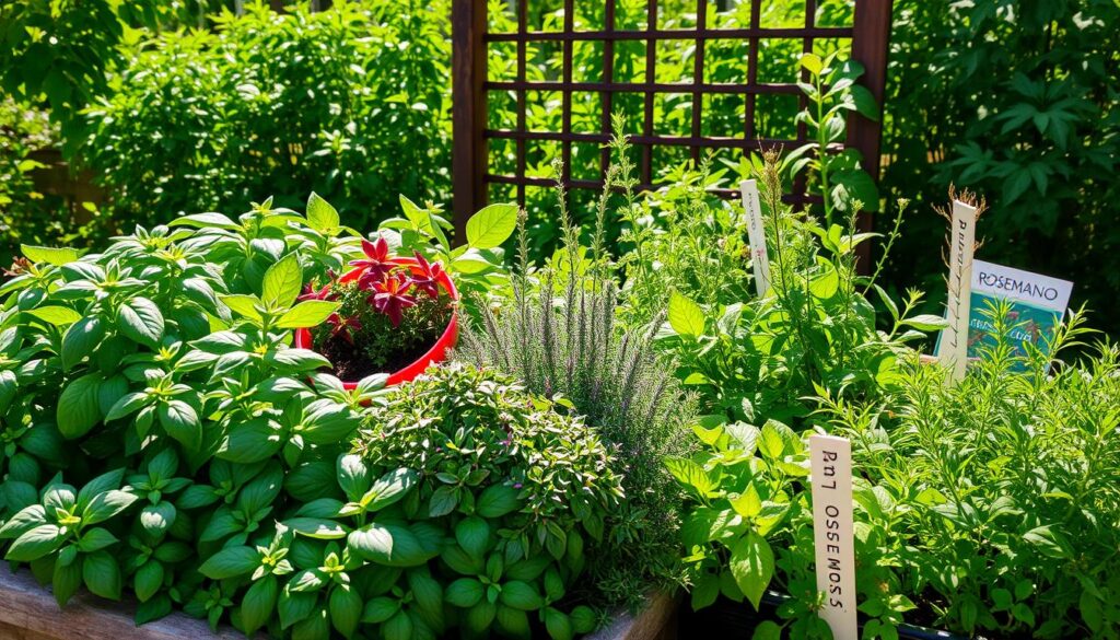 hierbas italianas en cultivo casero