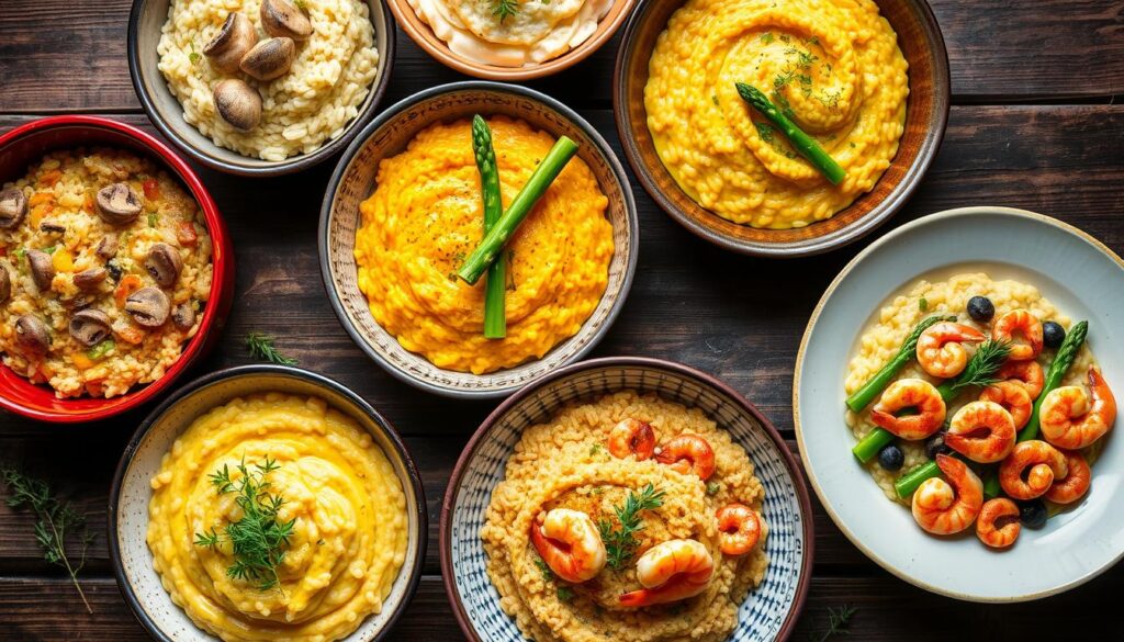 variaciones de risotto